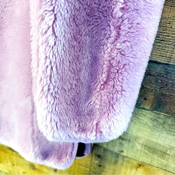 J. Crew Pinkish/Purple Zip Up Fleece Coat - Picture 5 of 9